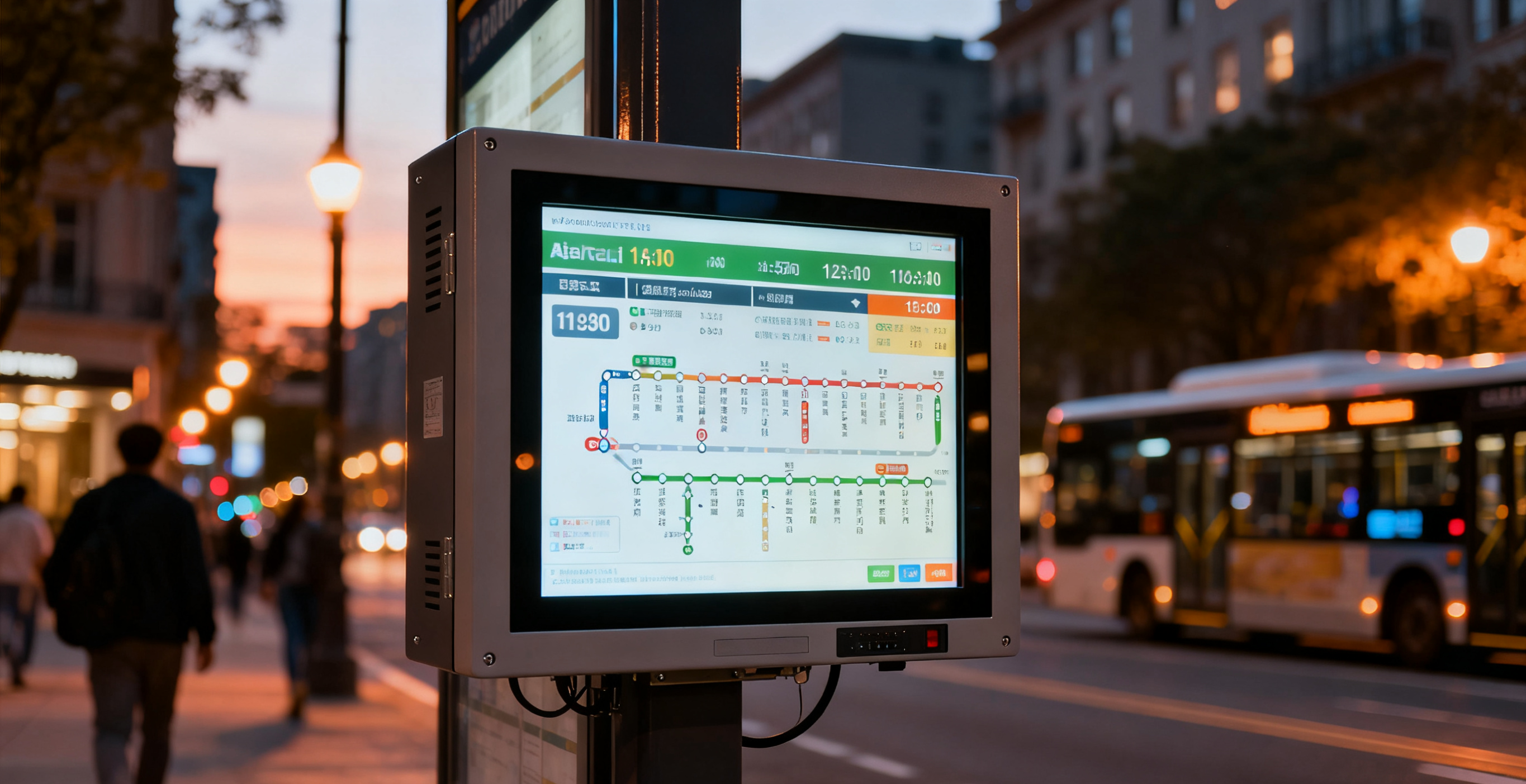 工業(yè)顯示器在在公交電子站牌中的應(yīng)用