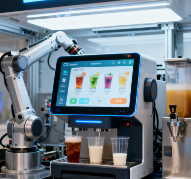 工業一體機在自助飲品機器人中的應用