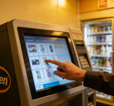 工業(yè)一體機在數(shù)碼配件售貨機中的應用